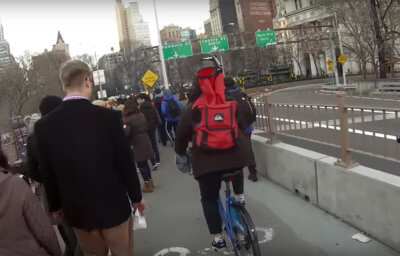 Bike Lane Hero. New Years Day.