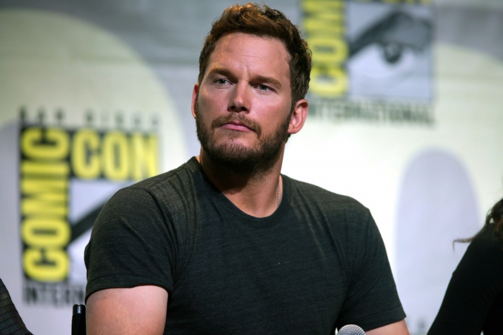 Chris Pratt speaking at the 2016 San Diego Comic Con International, for "Guardians of the Galaxy Vol. 2", at the San Diego Convention Center in San Diego, California. / Gage Skidmore ( https://www.flickr.com/photos/gageskidmore/28662620855/in/photostream/ )