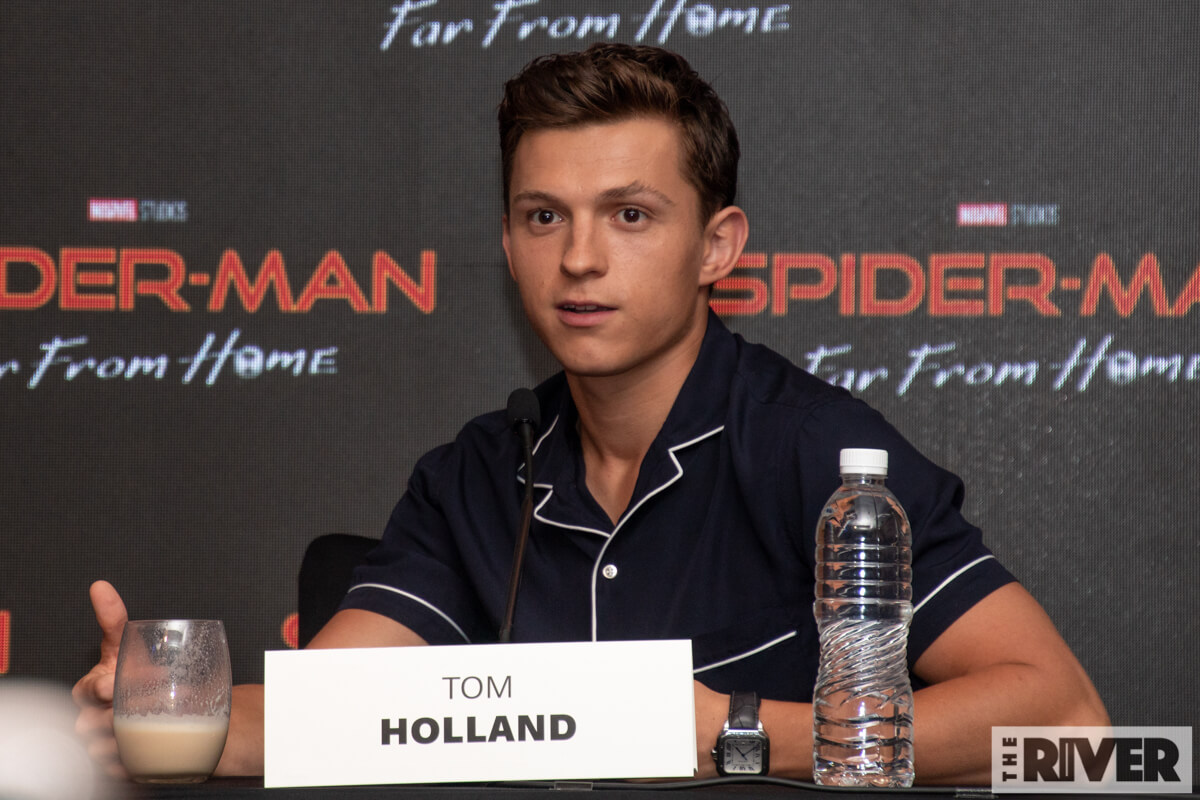 スパイダーマン:ファー・フロム・ホーム バリ 記者会見 トム・ホランド