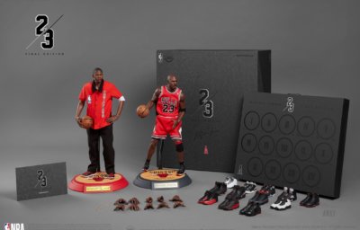 1/6 リアルマスターピース コレクティブル フィ ギュア/ NBAクラシックコレクション: マイケル・ ジョーダン ファイナル リミテッドエディション ア ウェイ ver RM-1082