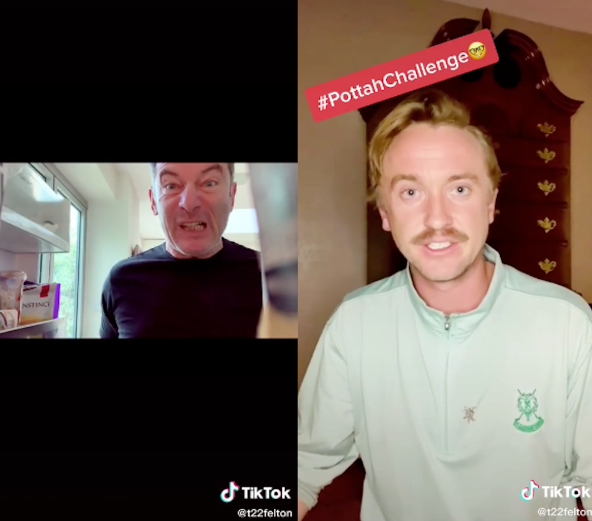 ハリー ポッター マルフォイ親子がtiktokで再会 ドラコ主催の ポッター 発音コンテストに父ルシウス参戦 The River