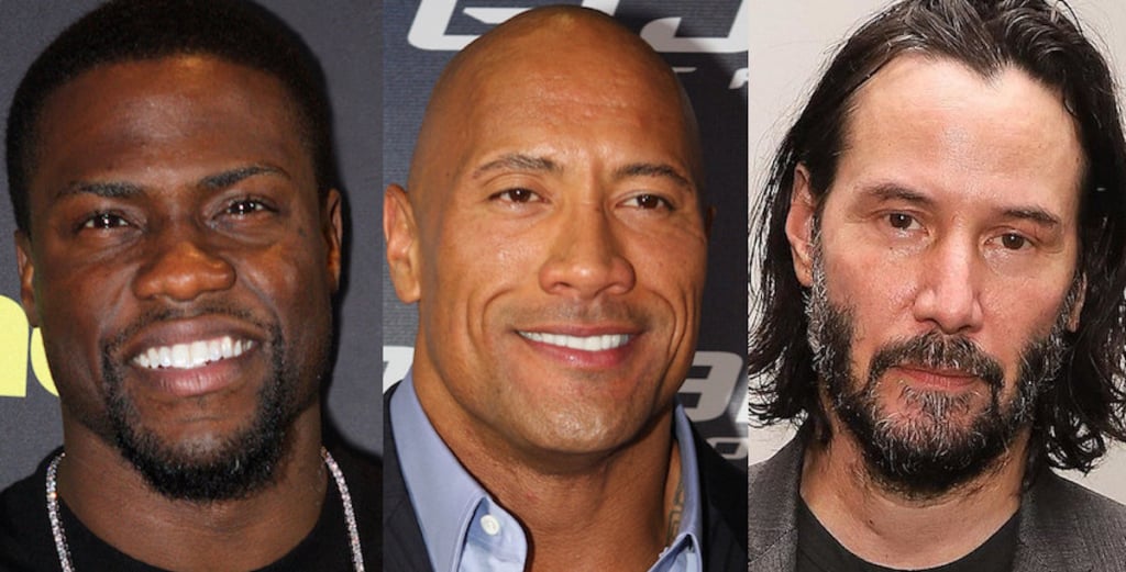 ケヴィン・ハート Kevin Hart ドウェイン・ジョンソン Dwayne Johnson キアヌ・リーブス Keanu Reeves