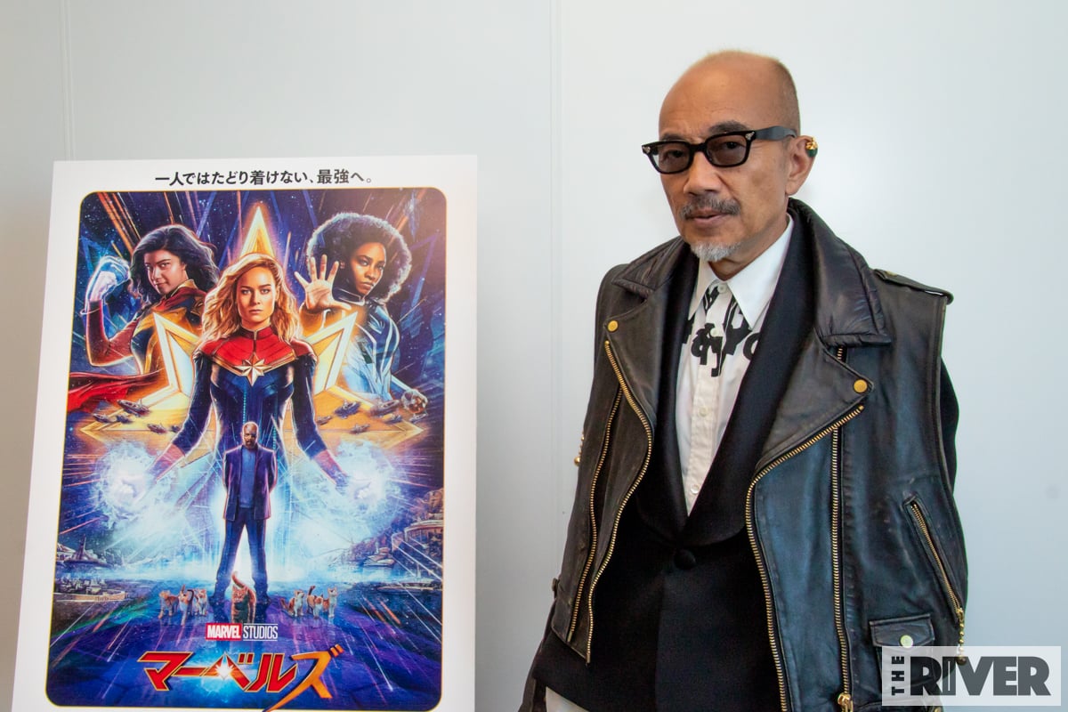 映画『マーベルズ』ニック・フューリー日本語声優 竹中直人さんインタビュー THE RIVER撮影写真