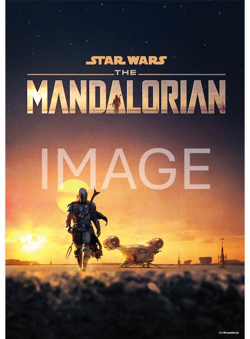 MONDO マンダロリアンシルクスクリーンポスター