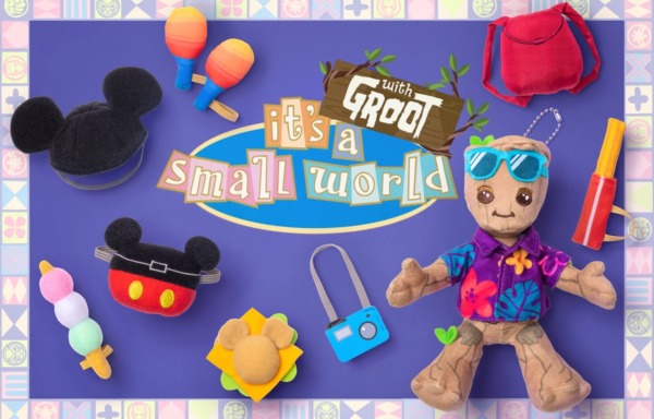 「イッツ・ア・スモールワールドwithグルート」グルートが世界各地を旅しているデザインのグッズやメニュー