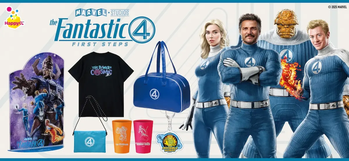 【新品】ファンタスティック４　Happyくじ　Tシャツ　全2種セット Happyくじ『ファンタスティック4：ファースト・ステップ』発売