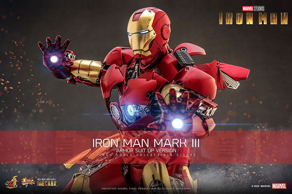 【ムービー・マスターピース DIECAST】 『アイアンマン』 1/6スケールフィギュア　アイアンマン・マーク3（アーマー・スーツアップ版）