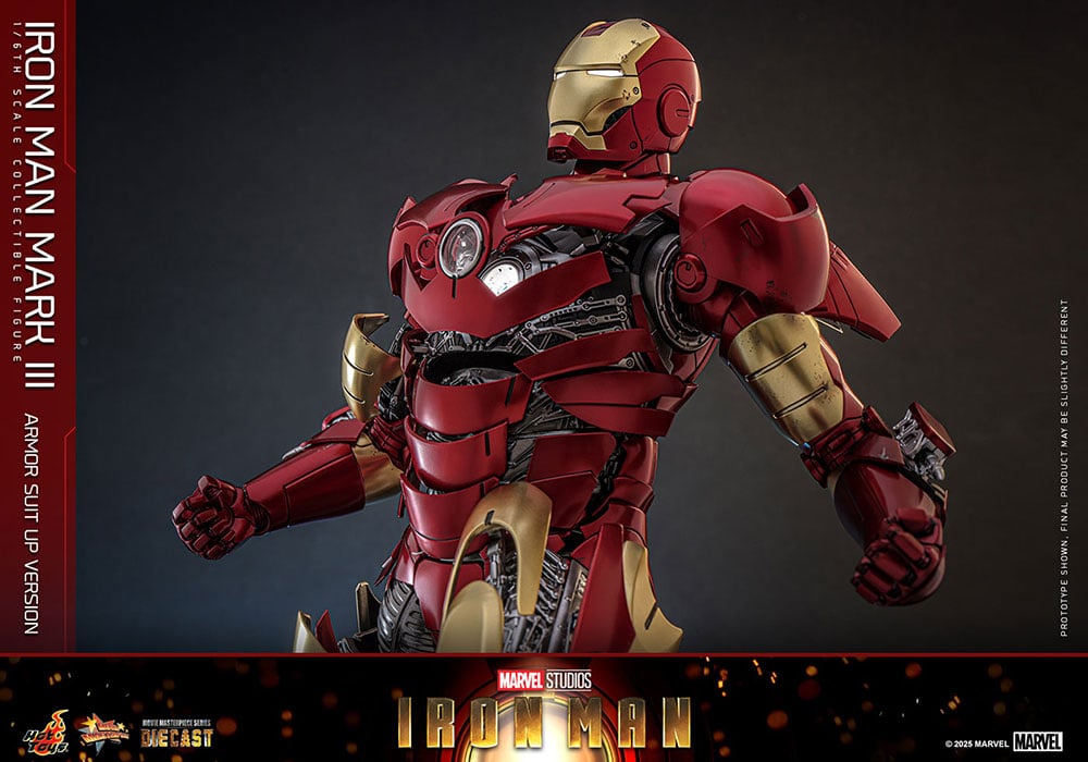 【ムービー・マスターピース DIECAST】 『アイアンマン』 1/6スケールフィギュア　アイアンマン・マーク3（アーマー・スーツアップ版）