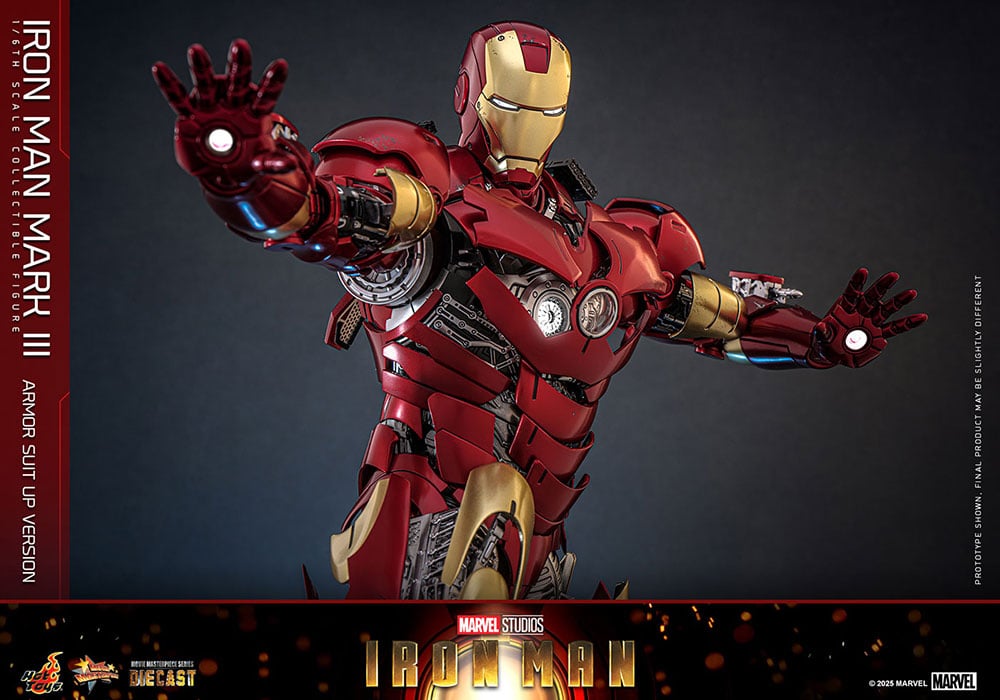 【ムービー・マスターピース DIECAST】 『アイアンマン』 1/6スケールフィギュア　アイアンマン・マーク3（アーマー・スーツアップ版）