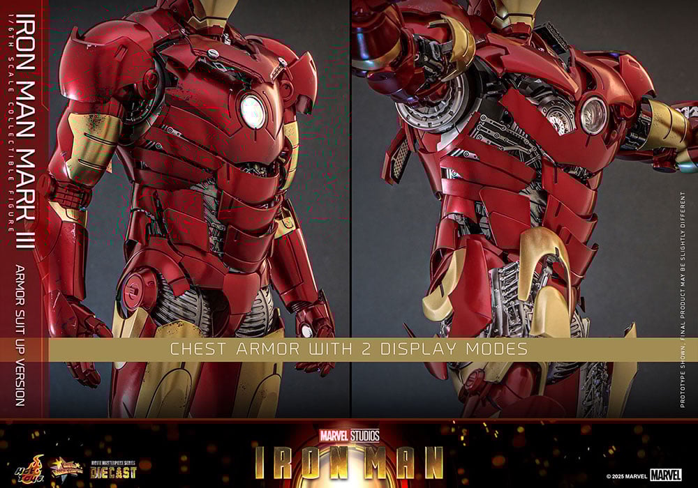 【ムービー・マスターピース DIECAST】 『アイアンマン』 1/6スケールフィギュア　アイアンマン・マーク3（アーマー・スーツアップ版）