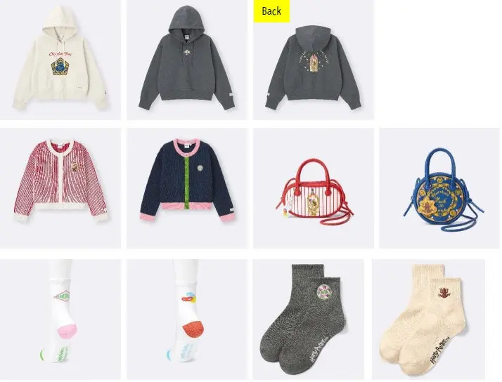 ハリー・ポッター』ジーユーとのコラボ新作発売 ─ 4つの寮モチーフの