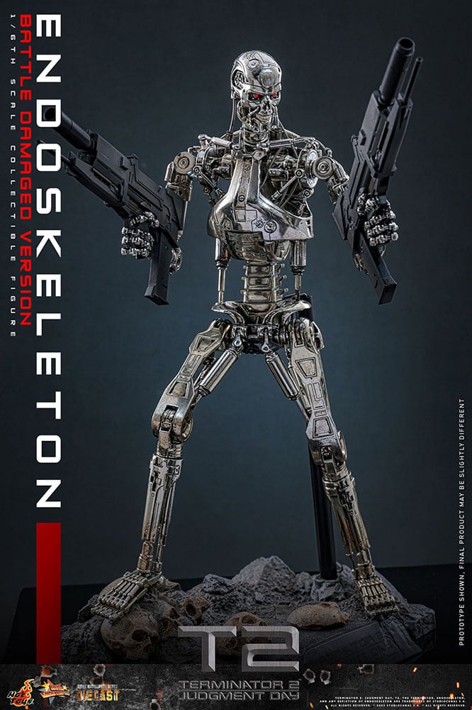 【ムービー・マスターピース DIECAST】  『ターミネーター2』 1/6スケールフィギュア　エンドスケルトン（バトルダメージ）