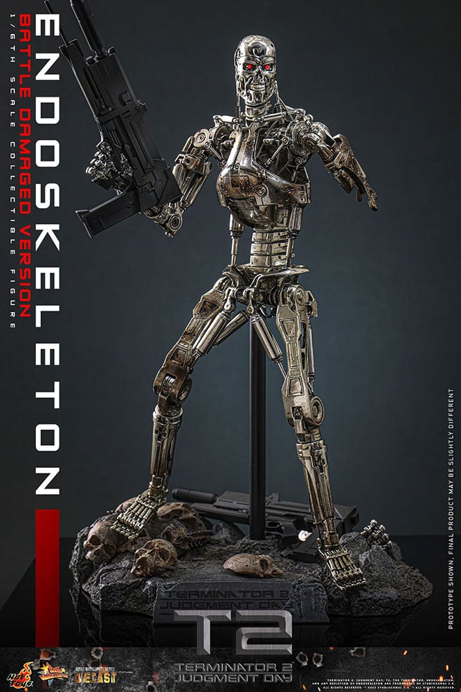 【ムービー・マスターピース DIECAST】  『ターミネーター2』 1/6スケールフィギュア　エンドスケルトン（バトルダメージ）