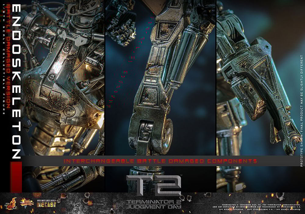 【ムービー・マスターピース DIECAST】  『ターミネーター2』 1/6スケールフィギュア　エンドスケルトン（バトルダメージ）