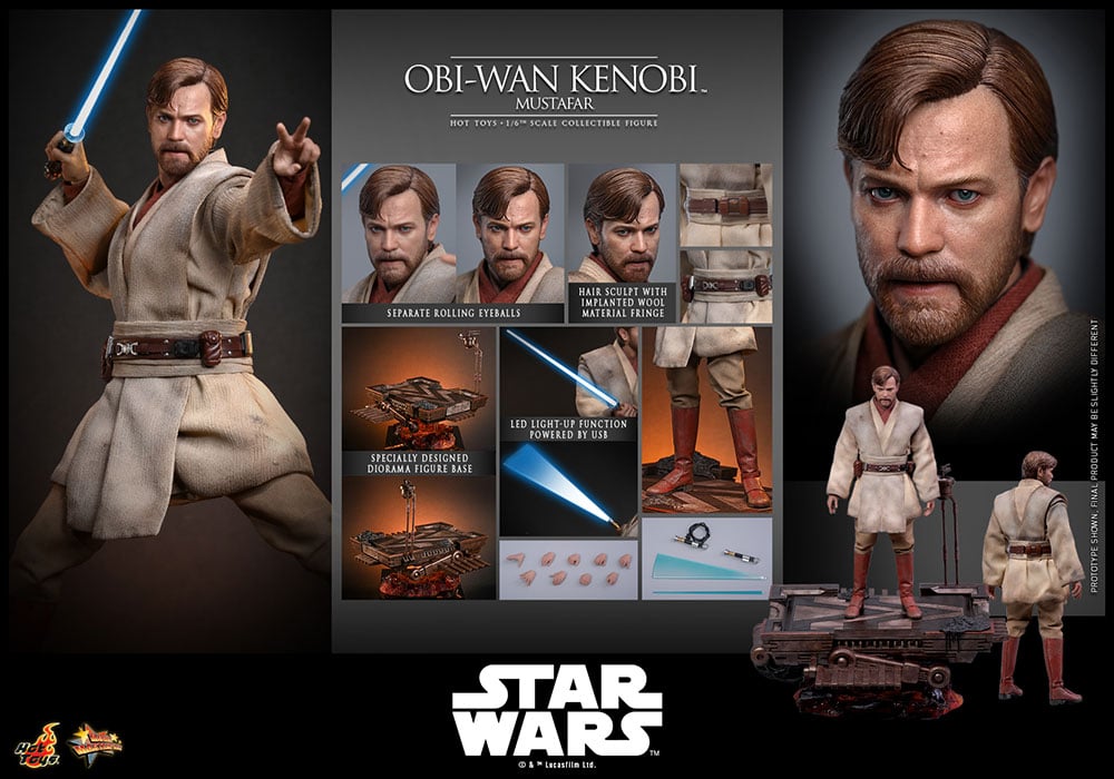 【ムービー・マスターピース】 『スター・ウォーズ エピソード3/シスの復讐』 1/6スケールフィギュア オビ=ワン・ケノービ(ムスタファー)