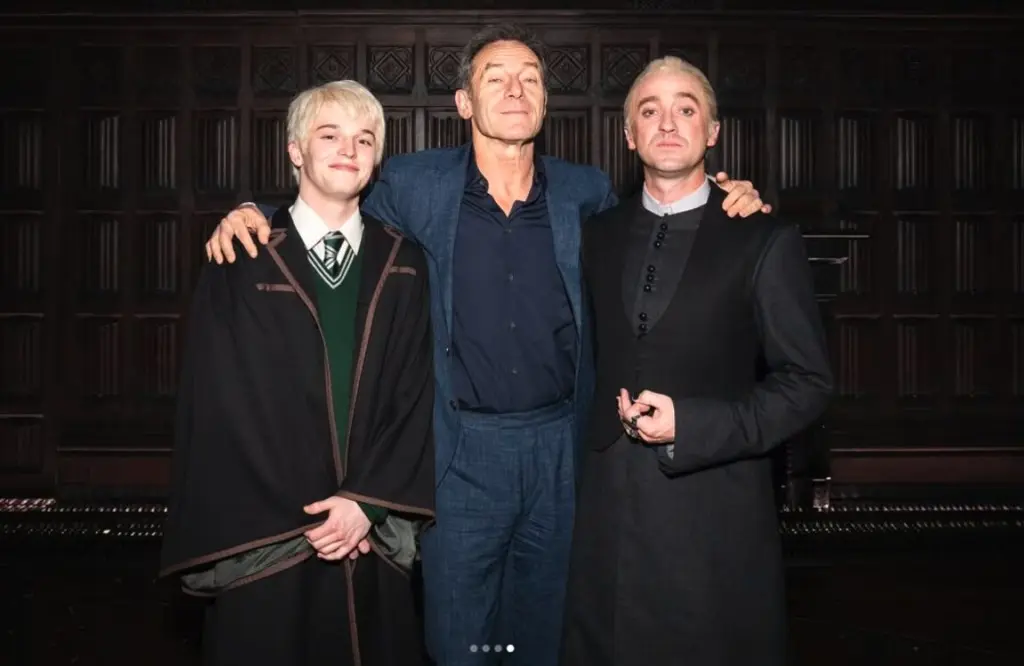 ハリー・ポッター』マルフォイ三世代が奇跡の集結 ─ 「息子よ」「パパ