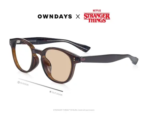 ストレンジャーシングス　メガネクロス　セット OWNDAYS × Stranger Things」ビンテージTシャツ風メガネクロス
